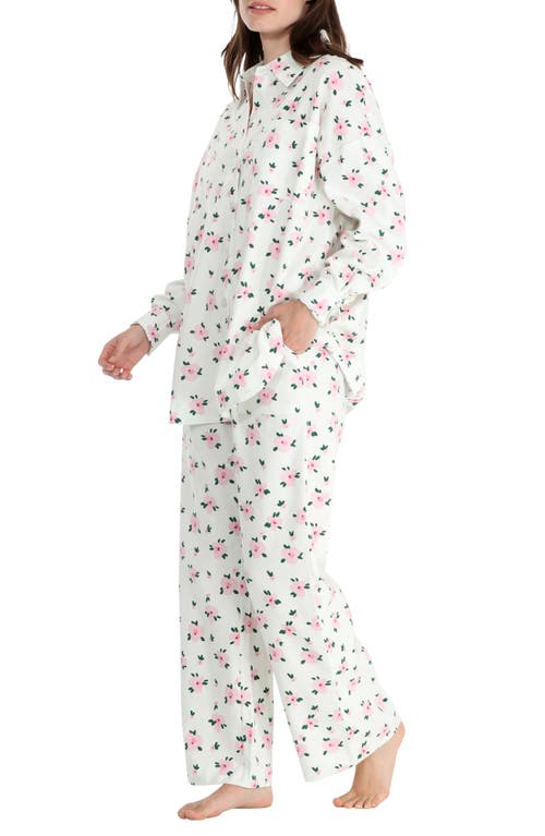Honeydew Intimates Golden Hour Cotton Twill Pajamas In Cream Floral