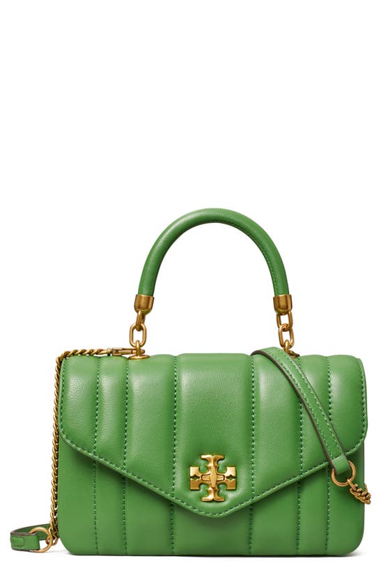 Tory Burch Mini Kira Top Handle Bag In Basil | ModeSens