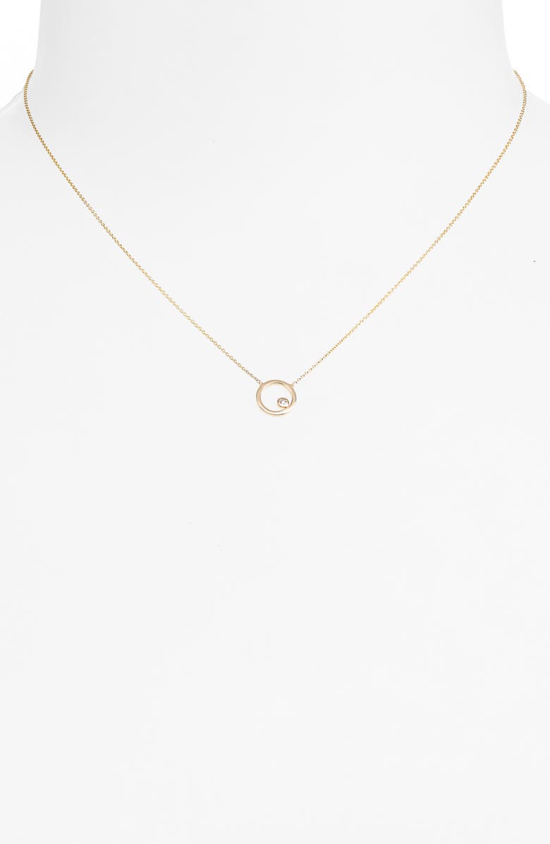 Dana Rebecca Designs Lulu Jack Diamond Disc Pendant Necklace | Nordstrom