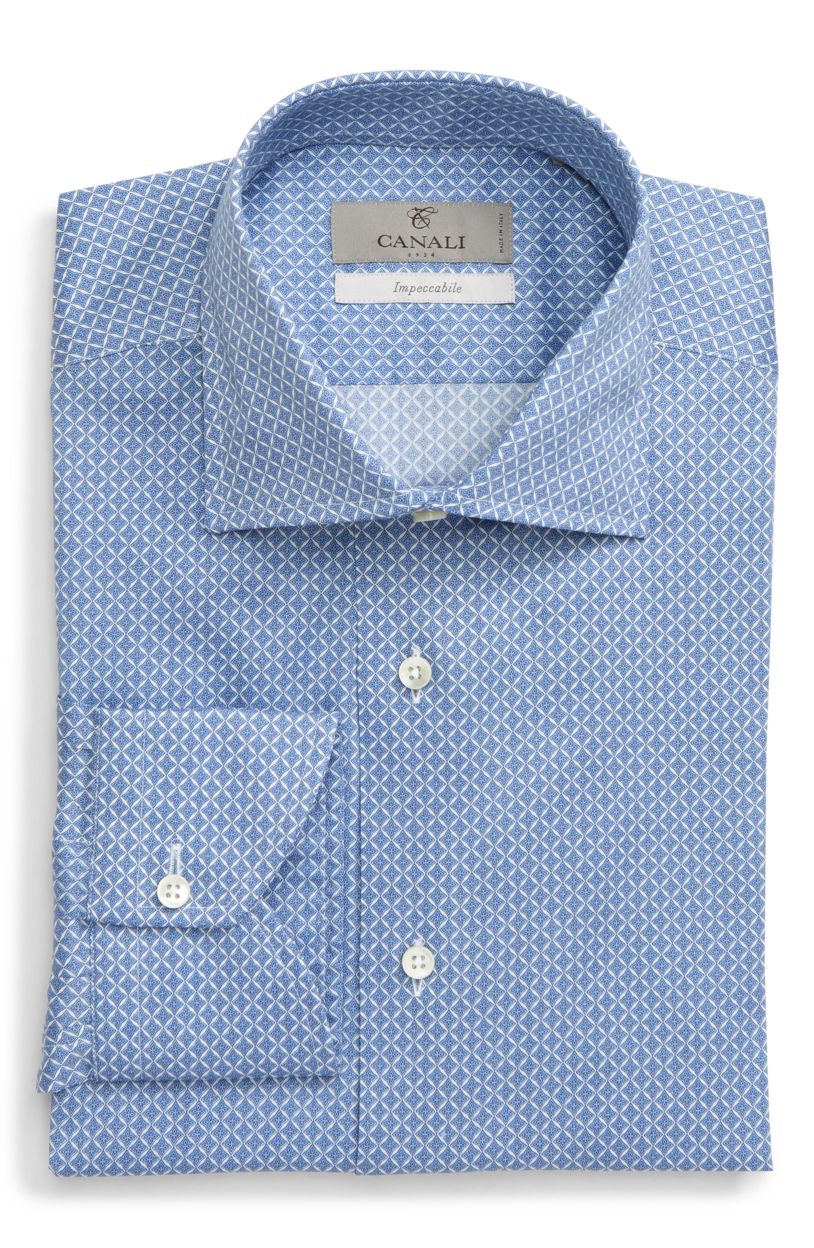 canali slim fit dress shirt