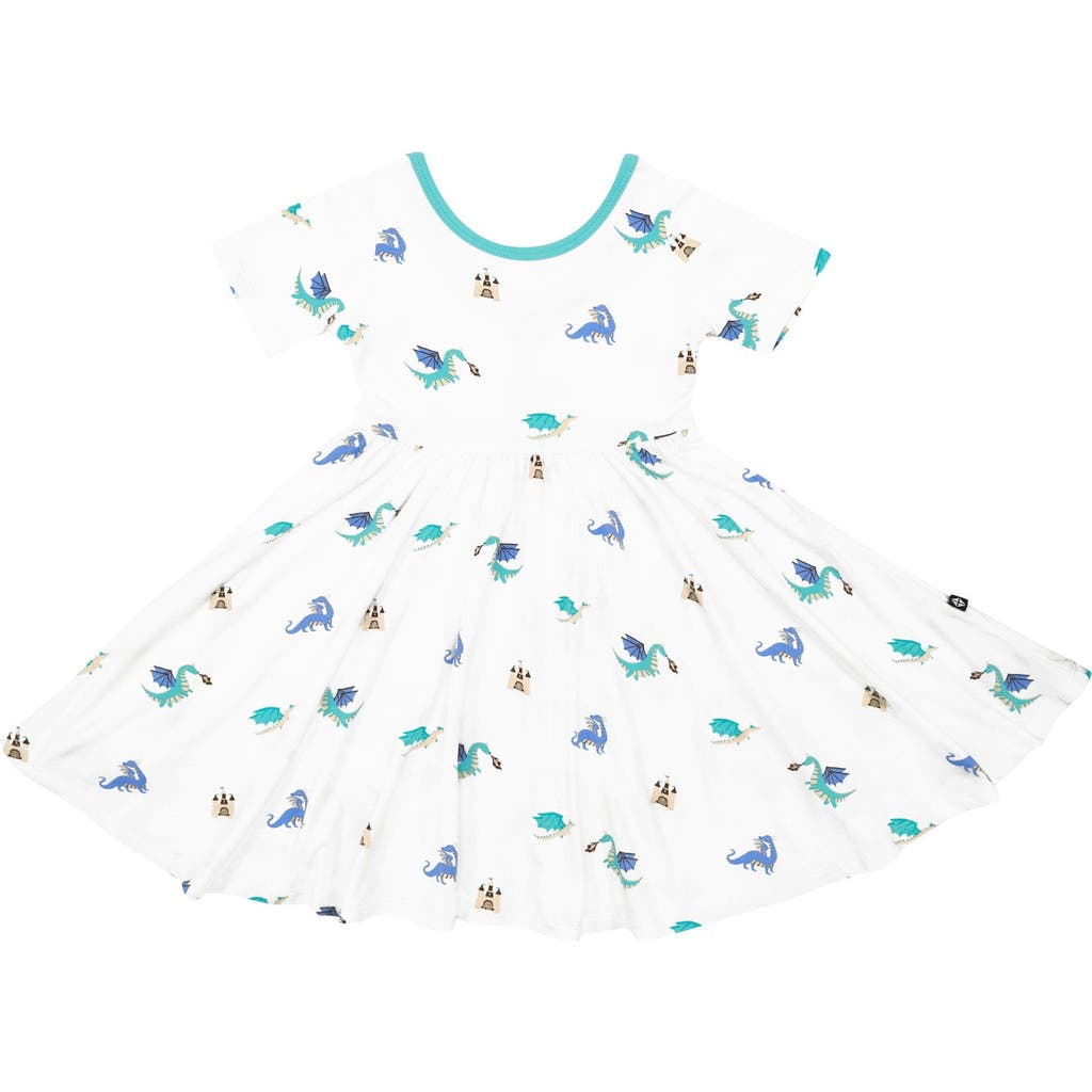 KYTE BABY KYTE BABY KIDS' DRAGON PRINT TWIRL DRESS