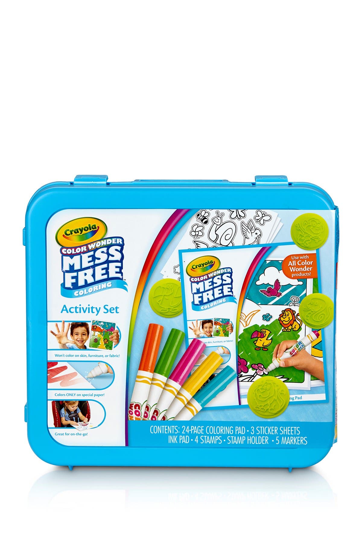 crayola color wonder art desk with stamper