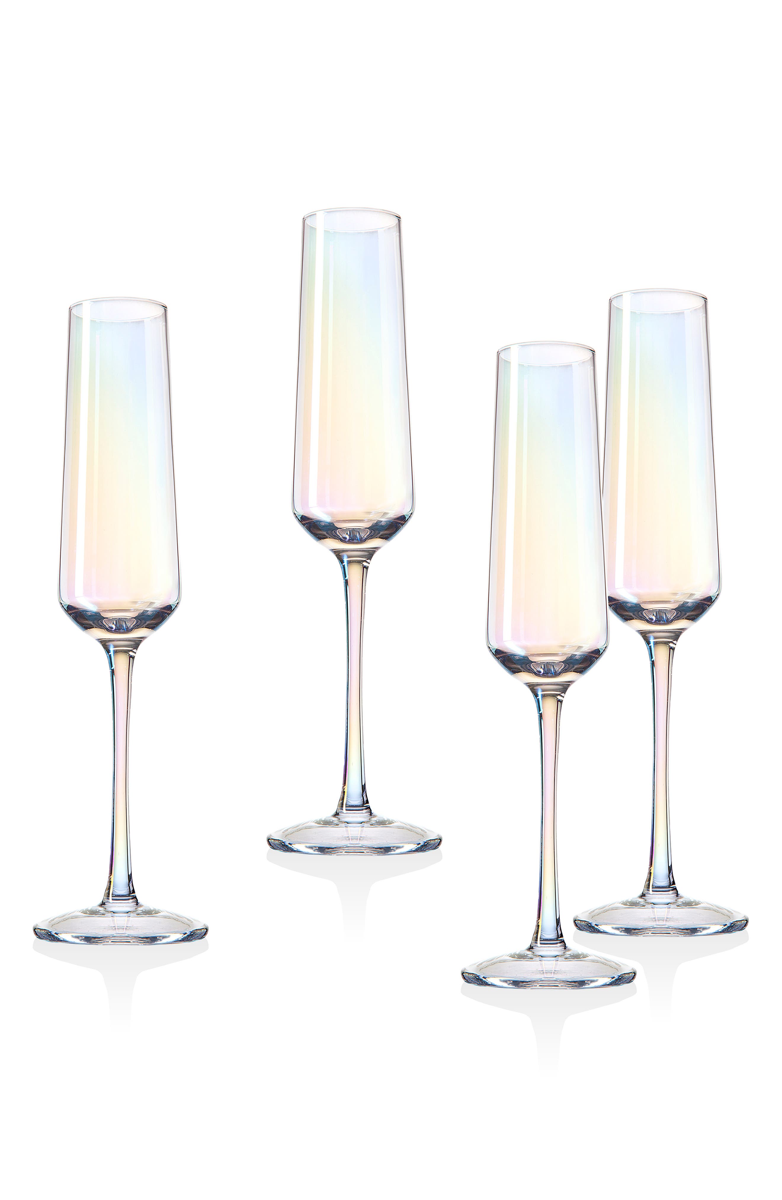 champagne set with glasses