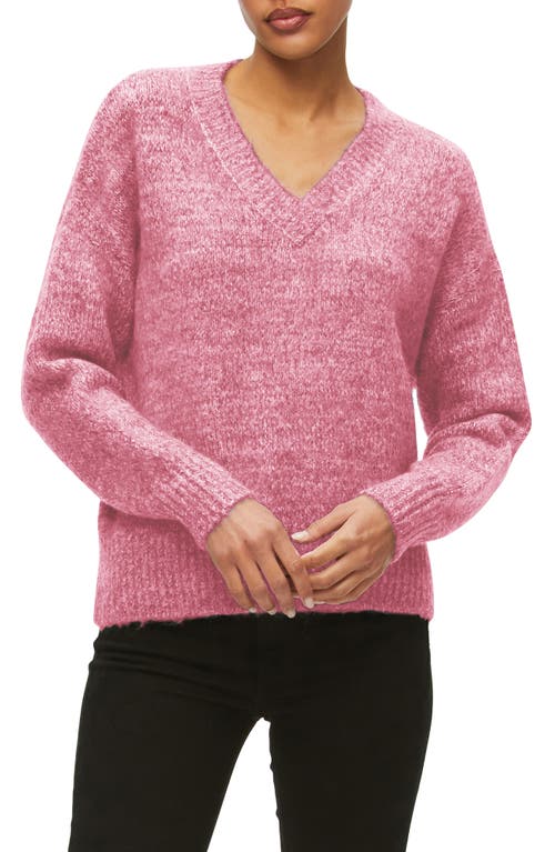 Michael Stars Rylie V-Neck Sweater in Azalea Combo