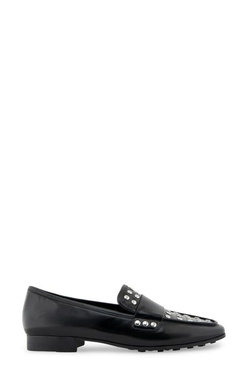 Shop Aerosoles Prince Stud Loafer In Black/silver