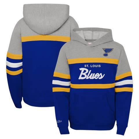 Outerstuff Toddler Blue/Heather Gray St. Louis Blues Play by Pullover Hoodie & Pants Set Size:3T
