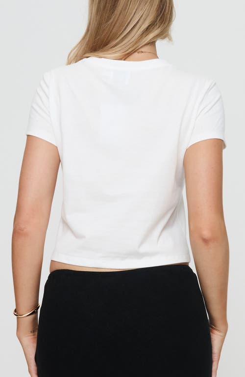 Shop Princess Polly Micah Crop T-shirt In White