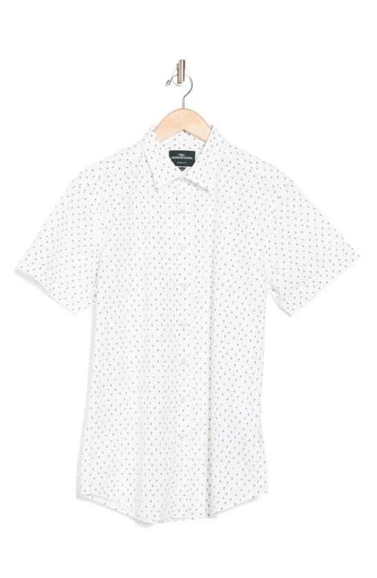 Rodd & Gunn Allenton Short Sleeve Woven Shirt In Snow