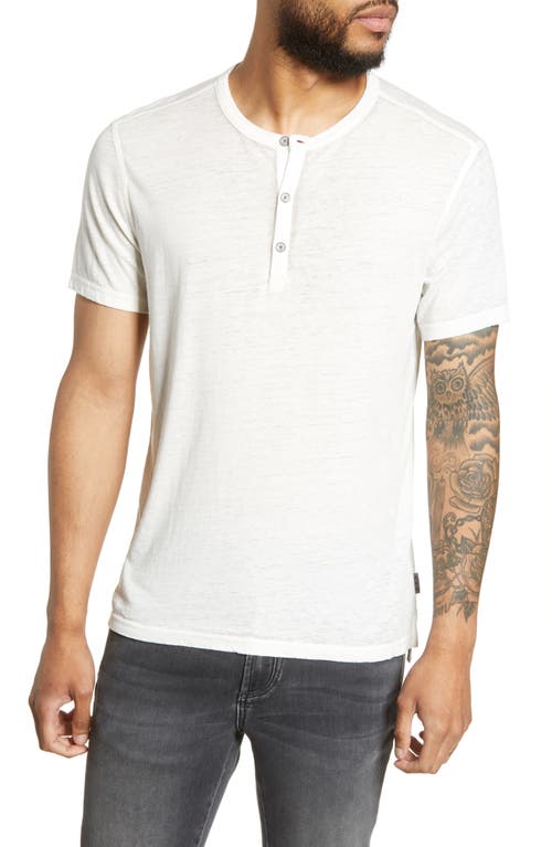 John Varvatos Star USA Regular Fit Henley T-Shirt in Salt