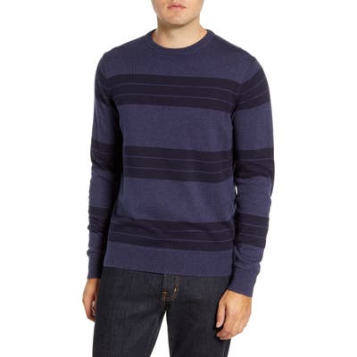 Nordstrom Shop Stripe Crewneck Sweater, Blue