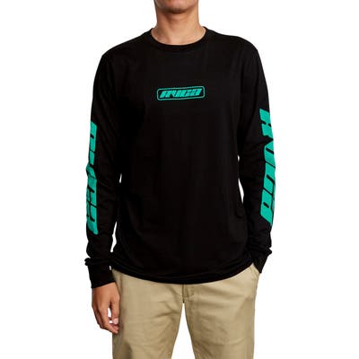 Rvca Warehouse Long Sleeve T-Shirt, Black