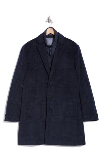 ENGLISH LAUNDRY ENGLISH LAUNDRY THREE BUTTON NOTCH LAPEL WOOL BLEND TRIM FIT SUIT