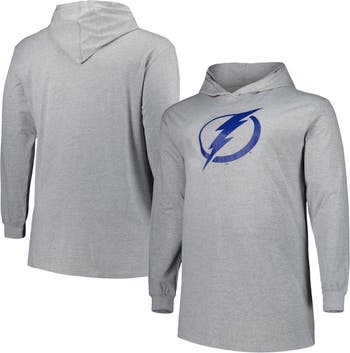 Profile Men's Heather Charcoal St. Louis Blues Big & Tall Stripe Pullover Hoodie