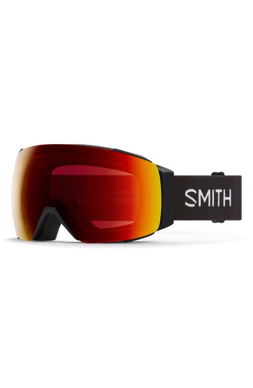 Smith I/O MAG 154mm Snow Goggles in Black /Chromapop Red Mirror at Nordstrom