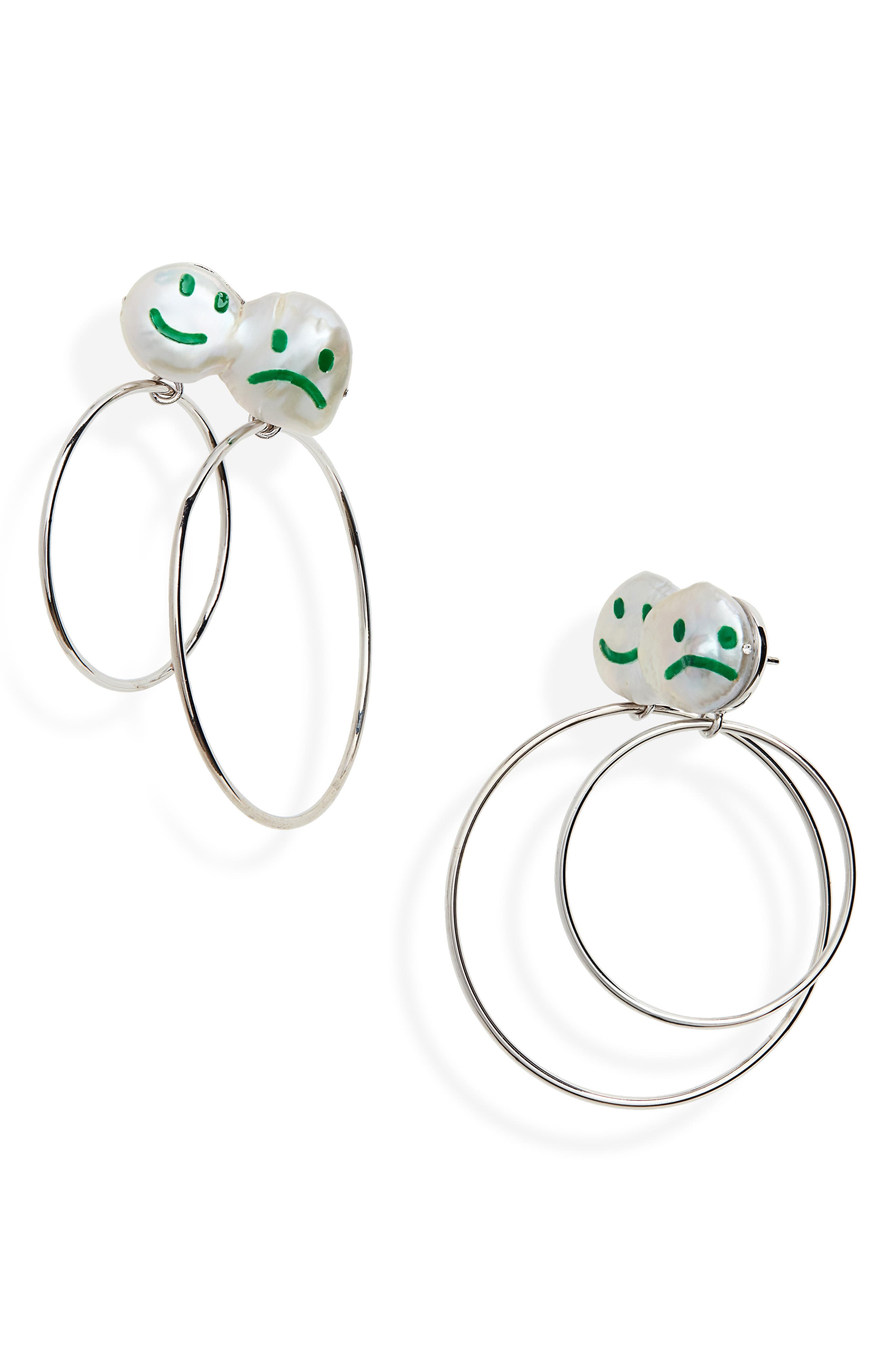 Jiwinaia Mood Swings Double Hoop Earrings Nordstrom