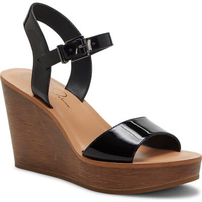 Jessica Simpson Miercen Wedge Sandal, Black
