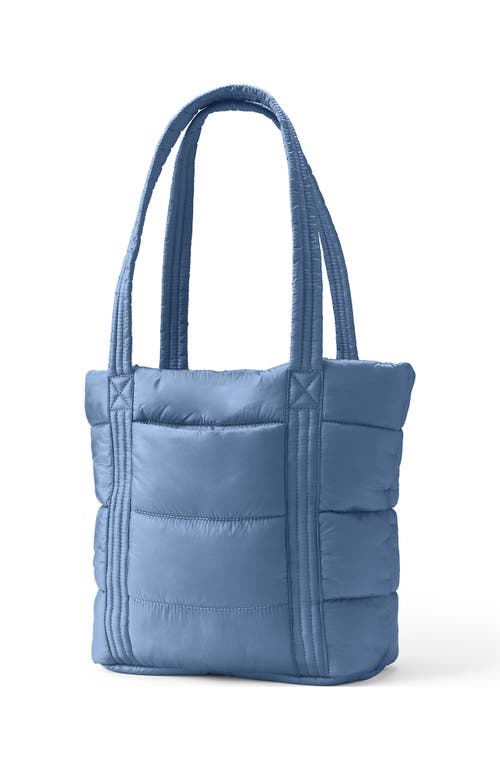 Lands' End Wanderweight Ultralight Packable Tote Bag In Light Cornflower Shine