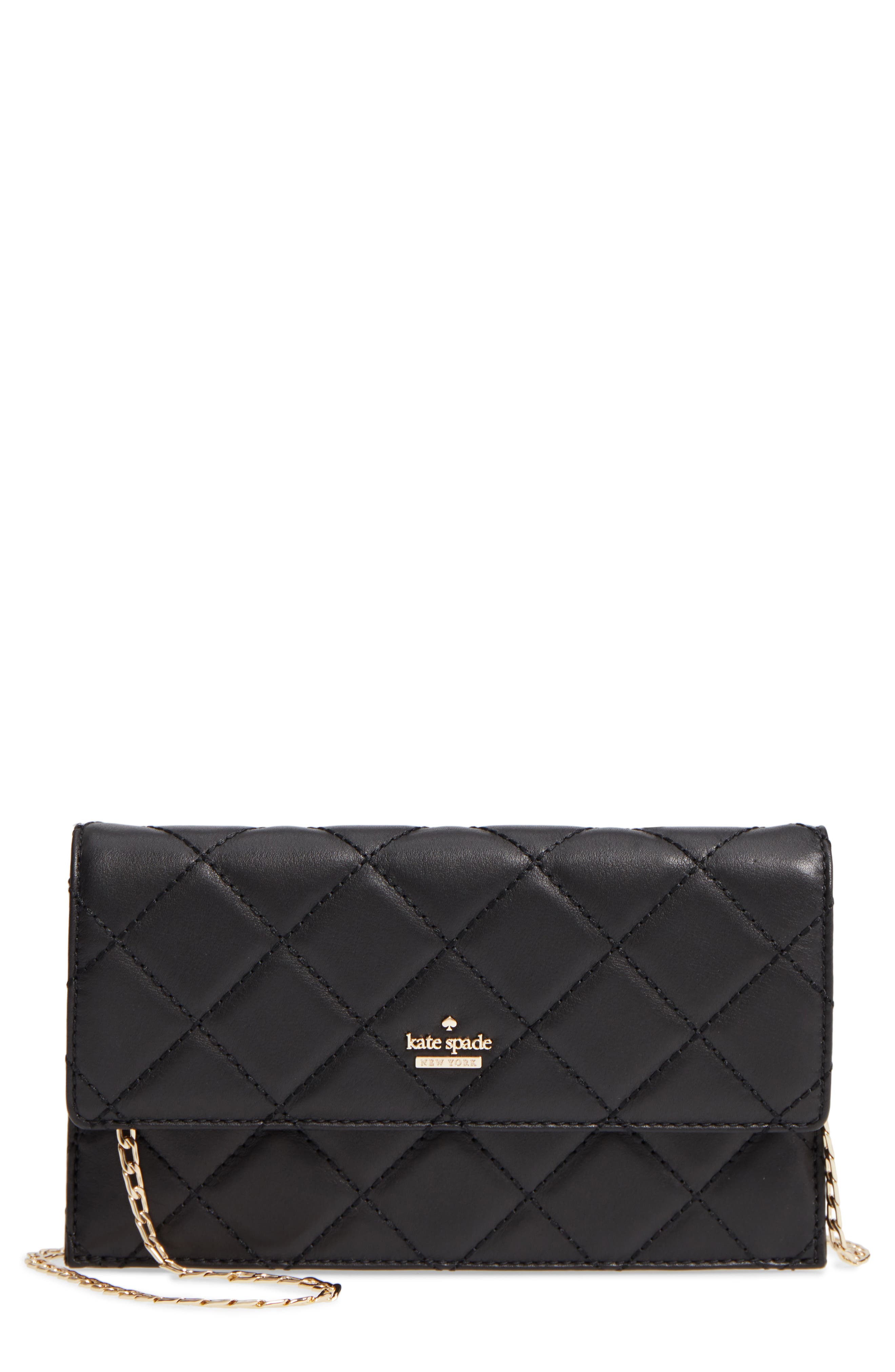 kate spade quilted clutch