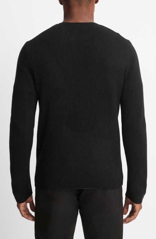 Shop Vince Crewneck Cashmere Sweater In Black