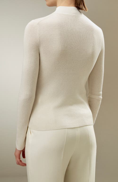 Shop Lilysilk Essential Cashmere Blend Sweater Top For Women In White