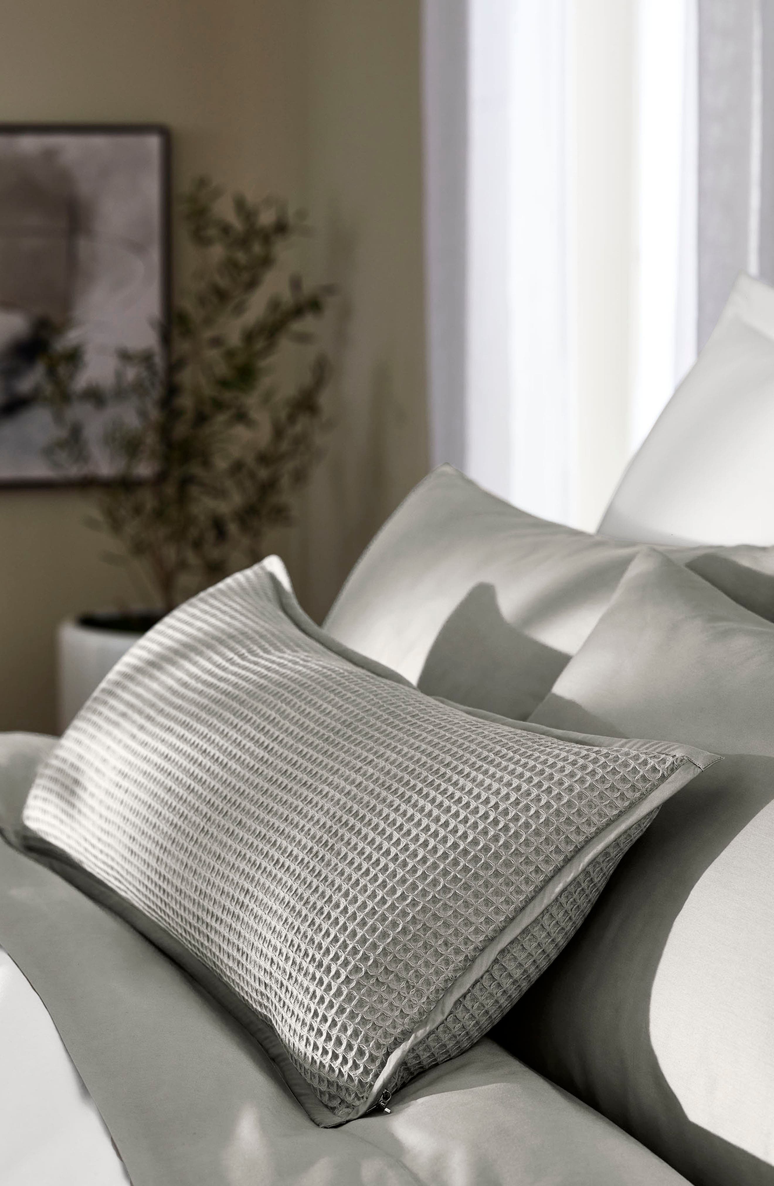 Boll & Branch Organic Cotton Waffle Accent Pillow Cover Nordstrom