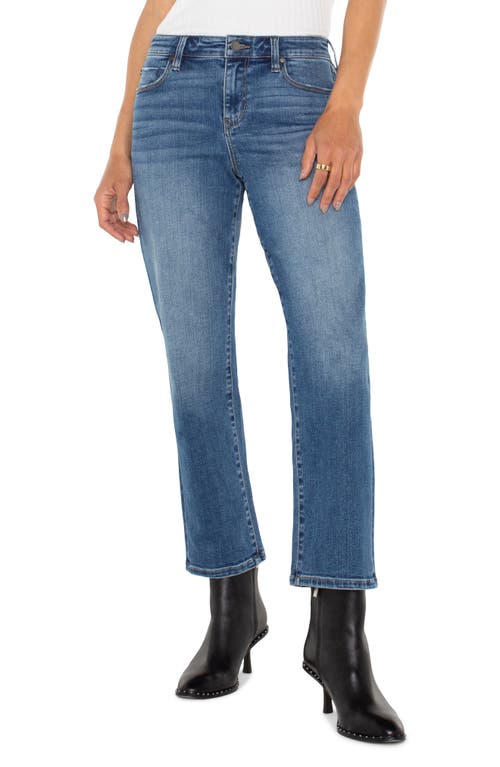 Liverpool Los Angeles Kennedy Distressed Crop Straight Leg Jeans In Mcallaster