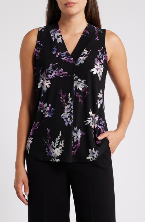 Shop Anne Klein Floral Shell In Anne Black Multi