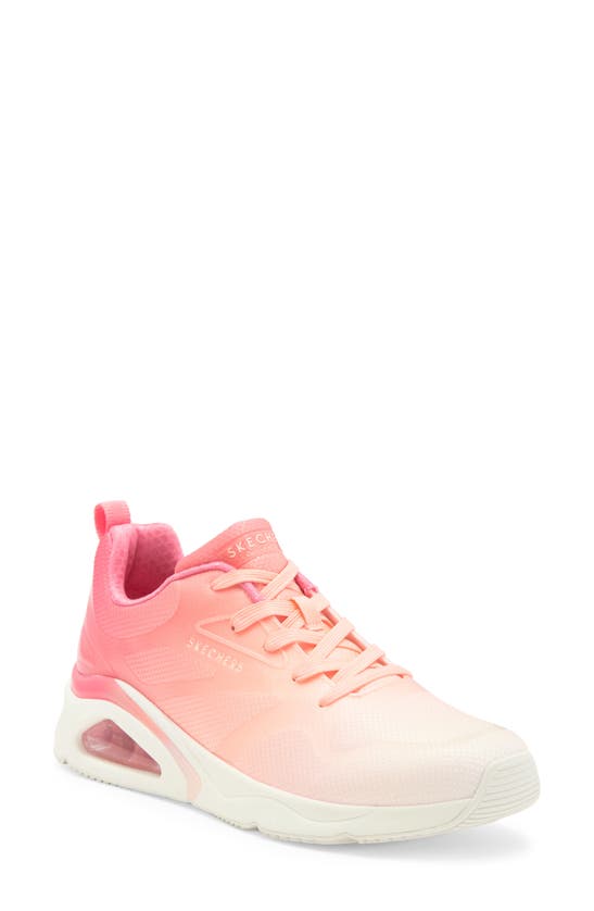 Shop Skechers Tres-air Uno-brighten Up Sneaker In Coral/ Multi