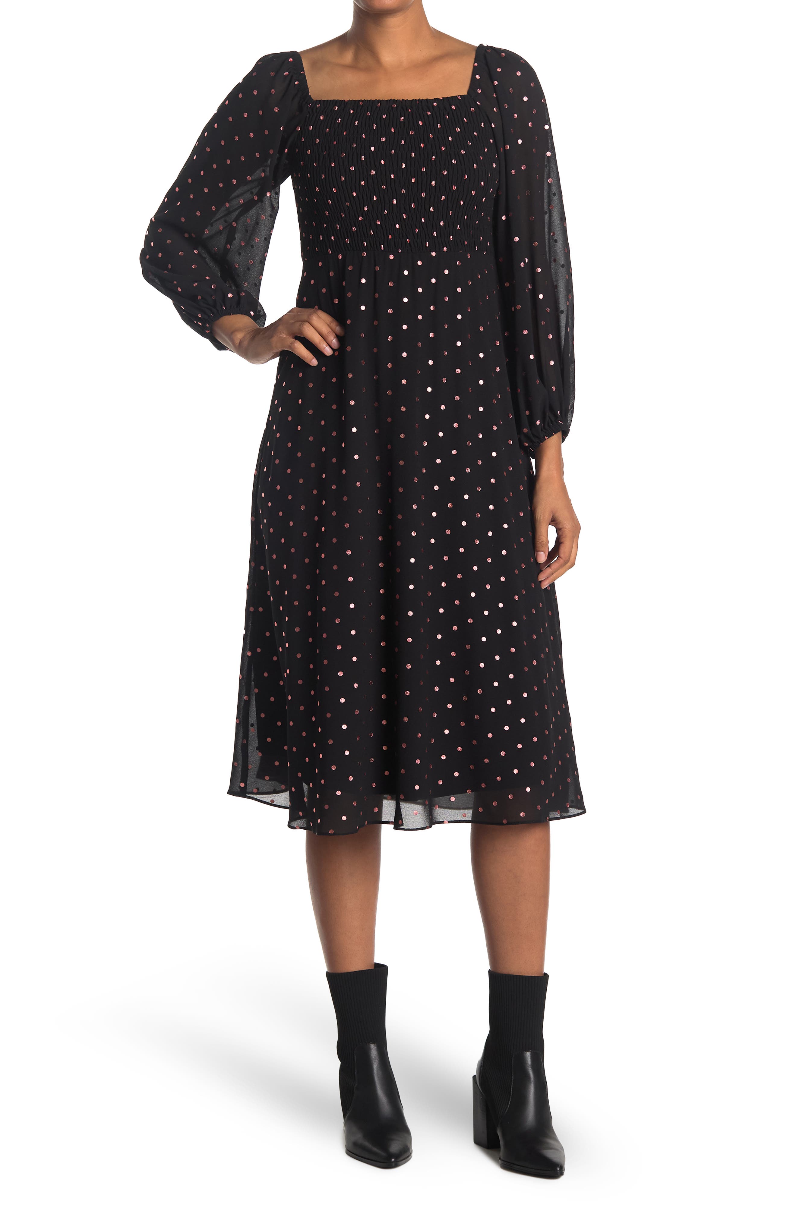 gabby skye polka dot dress