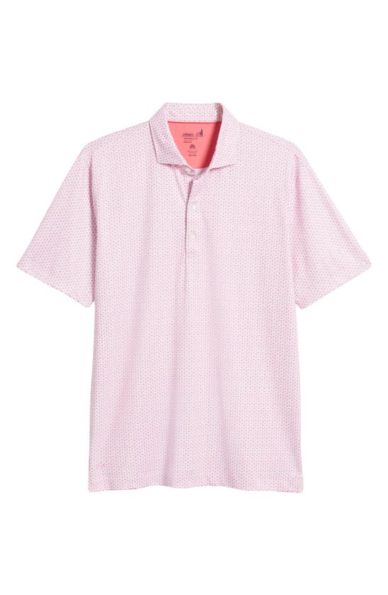 Shop Johnnie-o O'malley Neat Prep-formance Polo In Dahlia