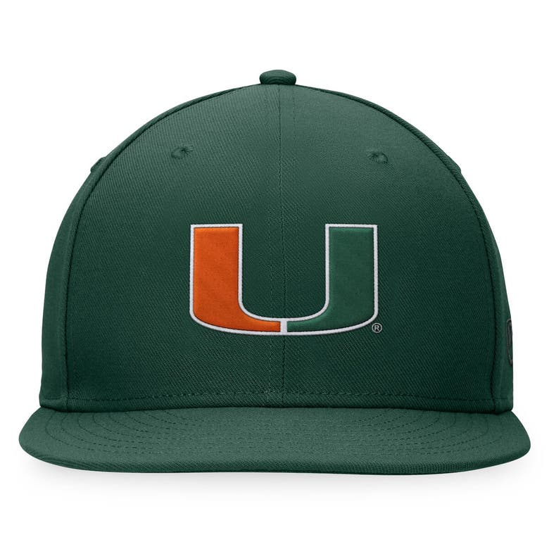 Shop Top Of The World Green Miami University Redhawks Fitted Hat
