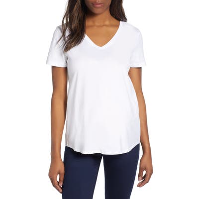 Isabella Oliver V-Neck Maternity Tee, 0 (fits like 00-0 US) - White