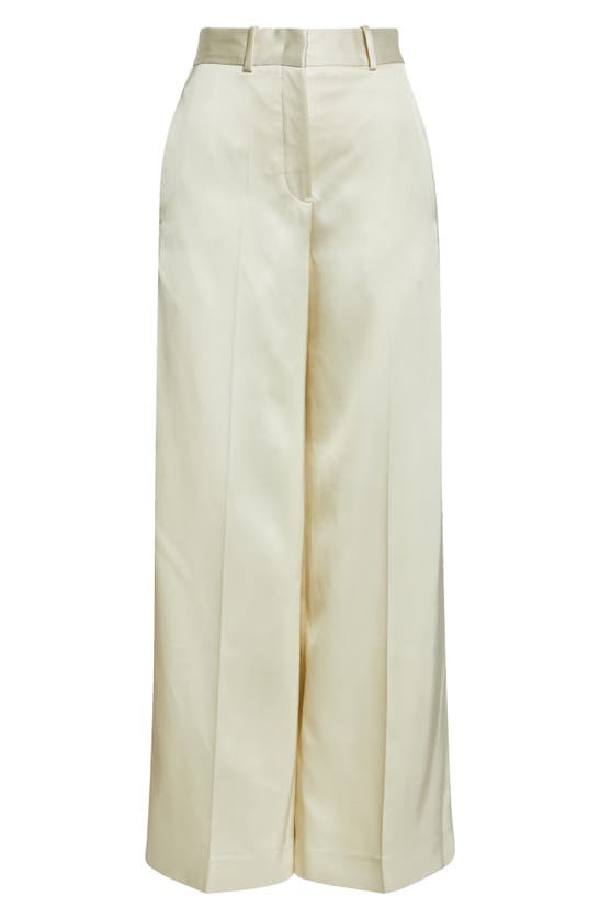 Shop Jil Sander Tailored Wide Leg Twill Trousers In 280 Natural