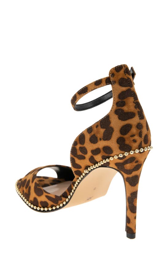 Bcbgeneration Jessika Snake Embossed Ankle Strap Sandal In Cheetah