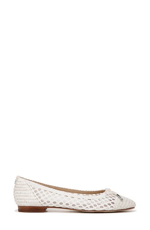 Sam Edelman May Ballet Flat Bright White In Bright White