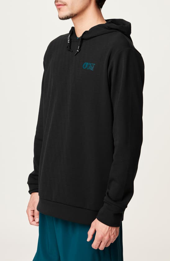 Shop Picture Organic Clothing Flack Tech Performance Hoodie In Black