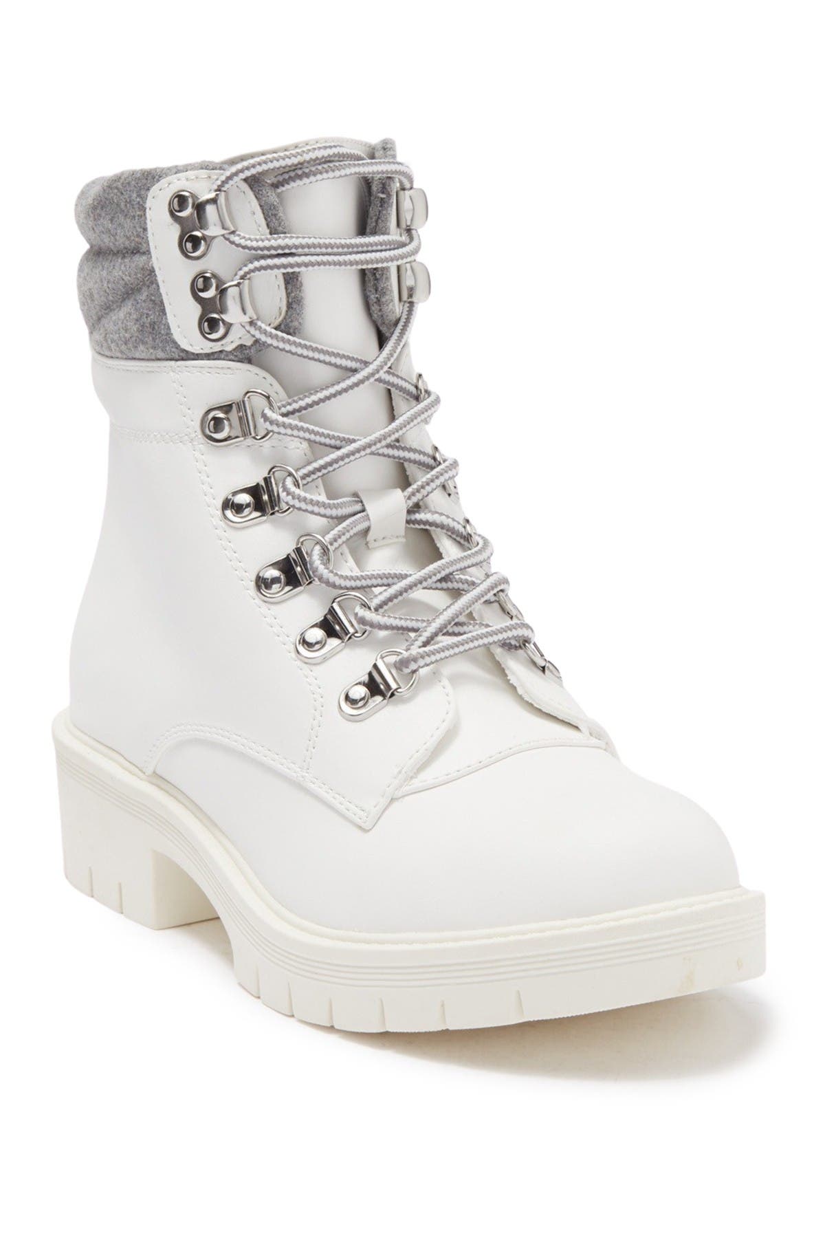 mia lace up booties