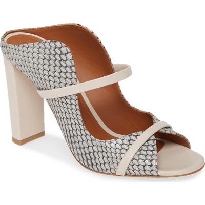 Malone Souliers Norah Block Heel Slide Sandal - Grey