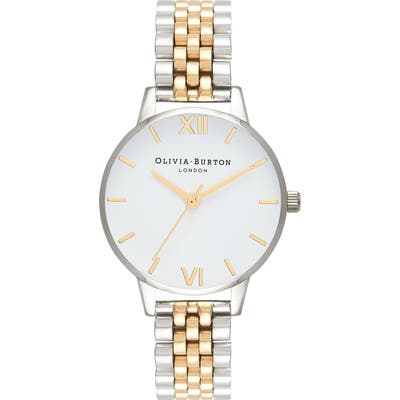 Olivia Burton Two-Tone Round Bracelet Watch, 30Mm