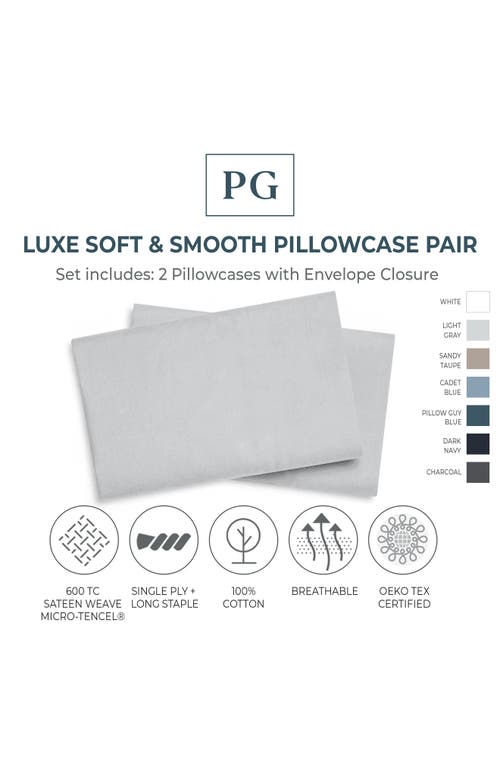 PILLOW GUY PILLOW GUY SET OF 2 LUXE SOFT 'N SMOOTH TENCEL® LYOCELL PILLOWCASES