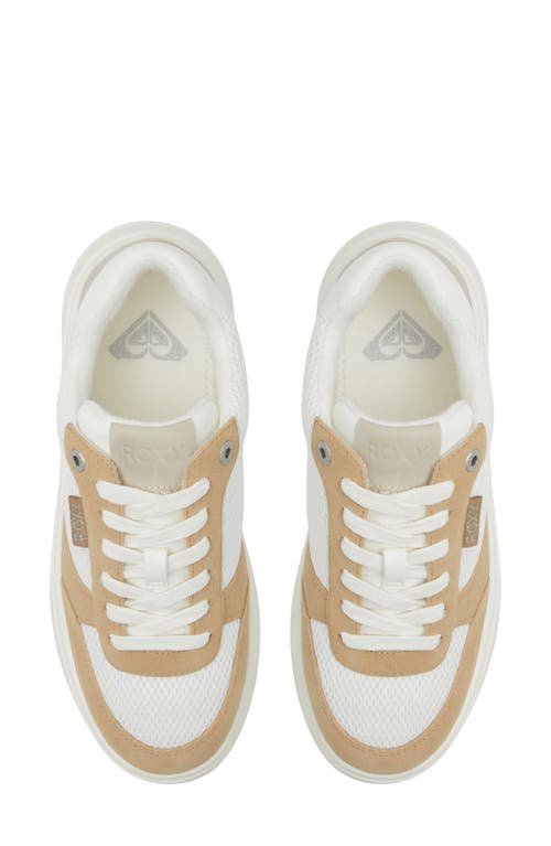 Shop Roxy Carver Sneaker In Off White