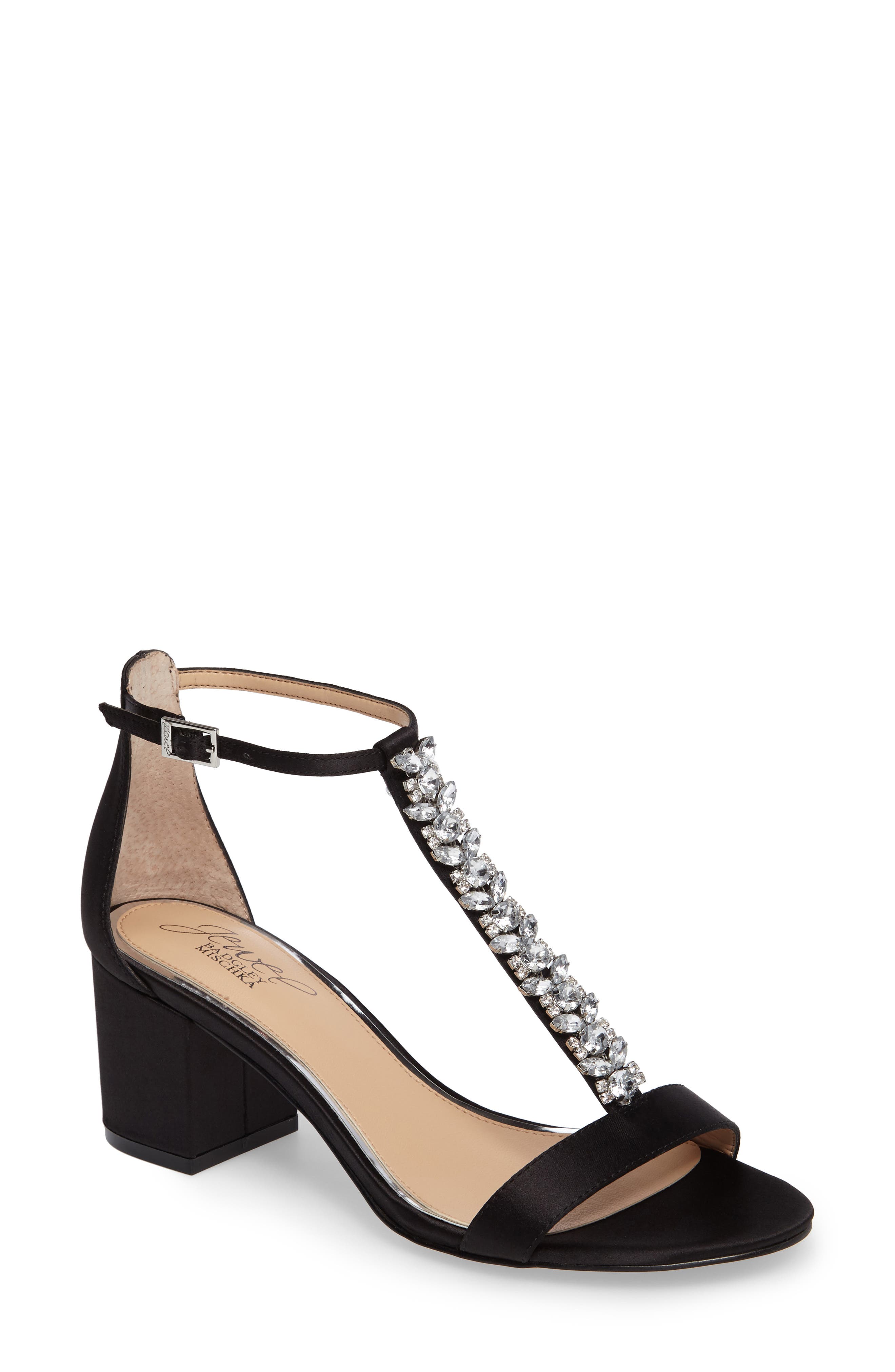 badgley mischka lindsey ankle strap sandal