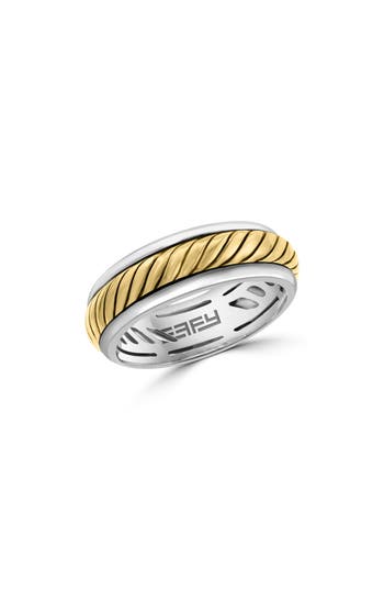 Effy Sterling Silver Ring In Yellow