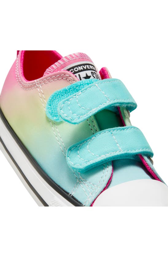 Shop Converse Kids' Chuck Taylor® All Star® 2 V Sneaker In Triple Cyan/ Chaos Fuchsia