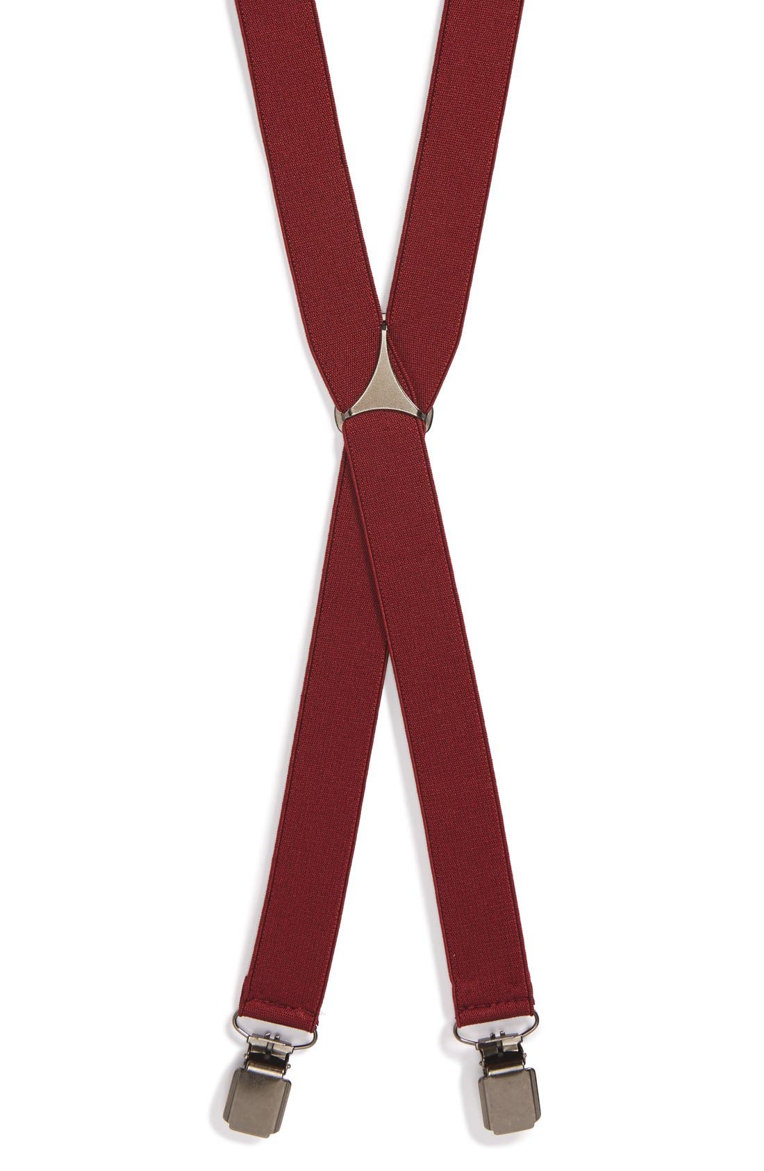 Topman Burgundy Skinny Suspenders Nordstrom