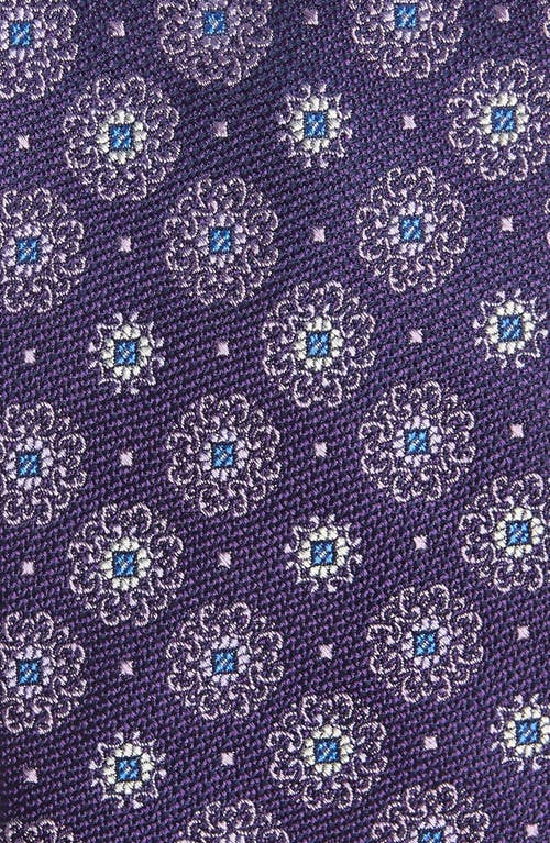 Kove Medallion Silk Tie in Purple
