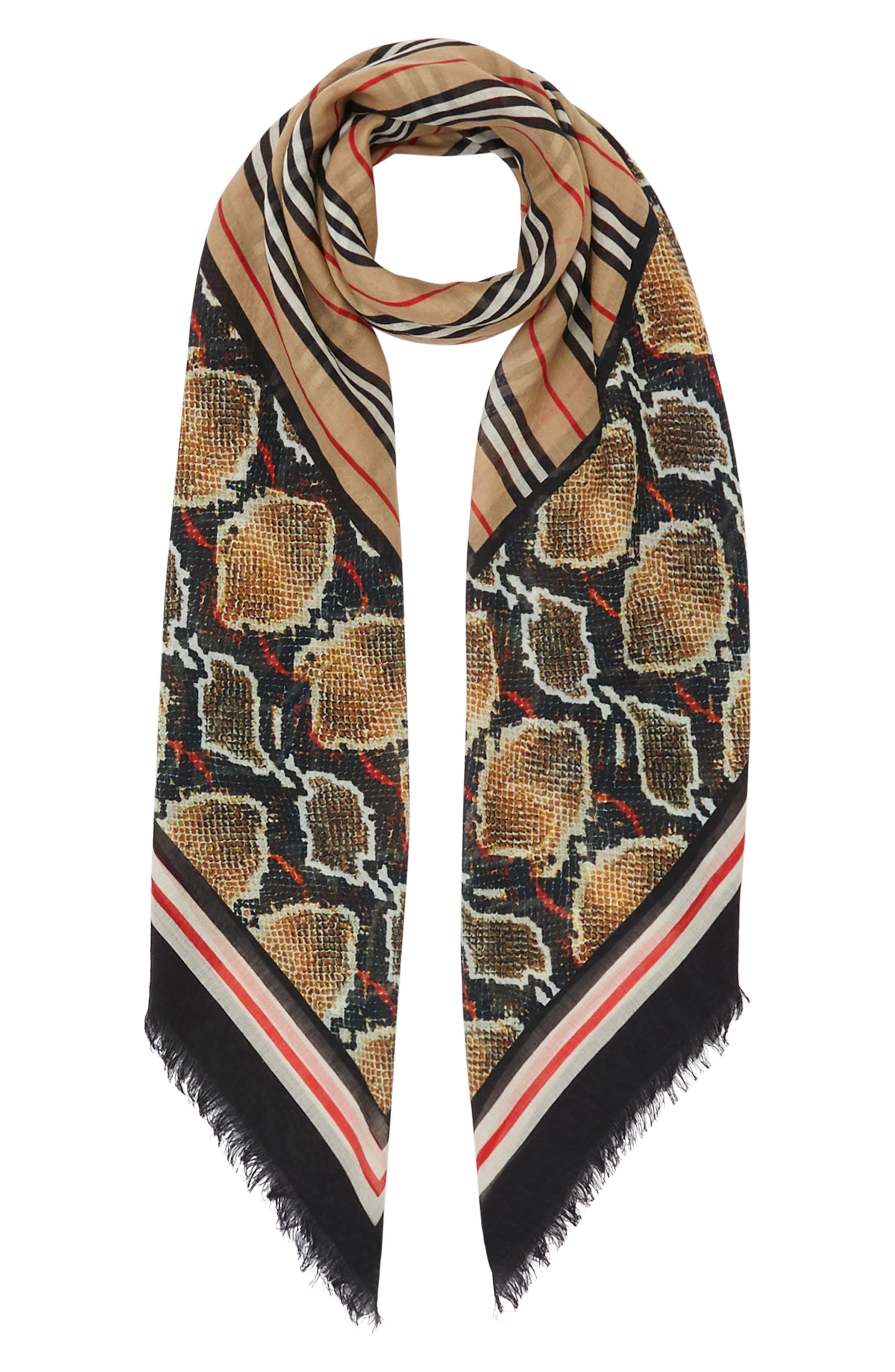 burberry silk scarf nordstrom
