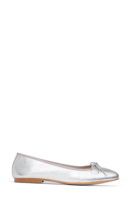 Shop Patricia Green Skim Ballerina Flat In Silver