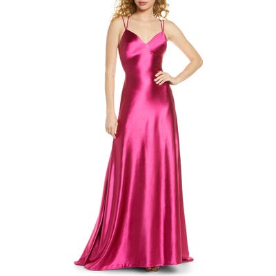 Ieena For MAC Duggal Corseted Satin Gown