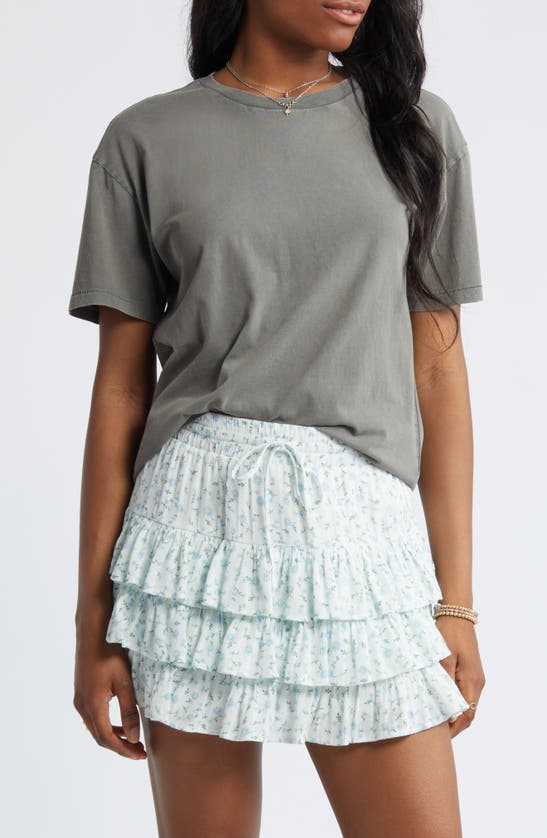 Shop Bp. Oversize Cotton T-shirt In Grey Pearl